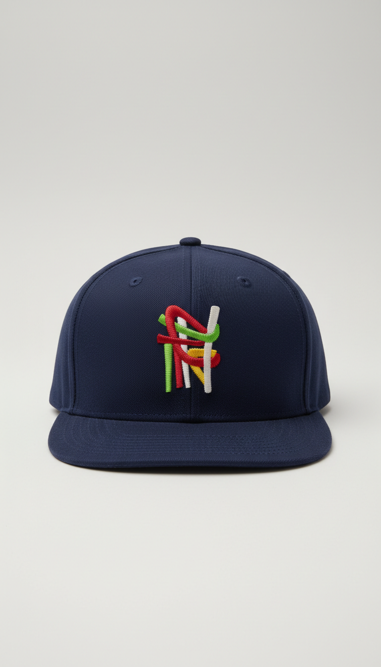 Navy Thread Snapback Cap