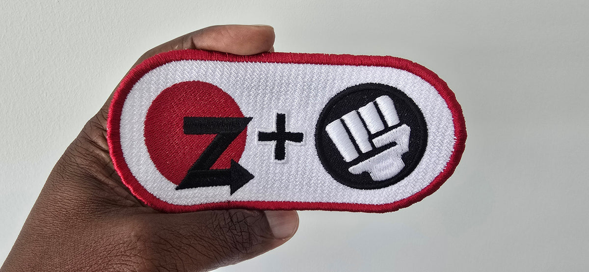 Retro Arcade Dragon Punch embroidered iron-on/sew on patch