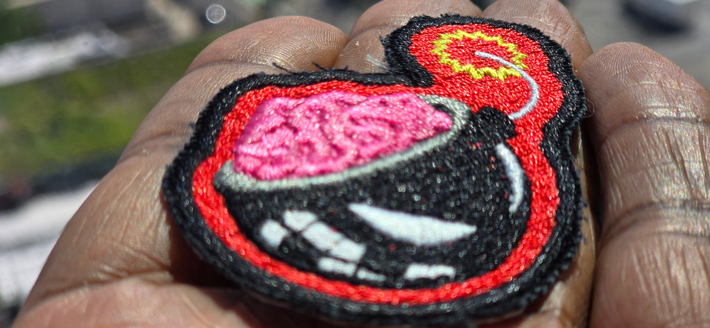 Bomb Brain ( explosive thoughts) embroidered patch
