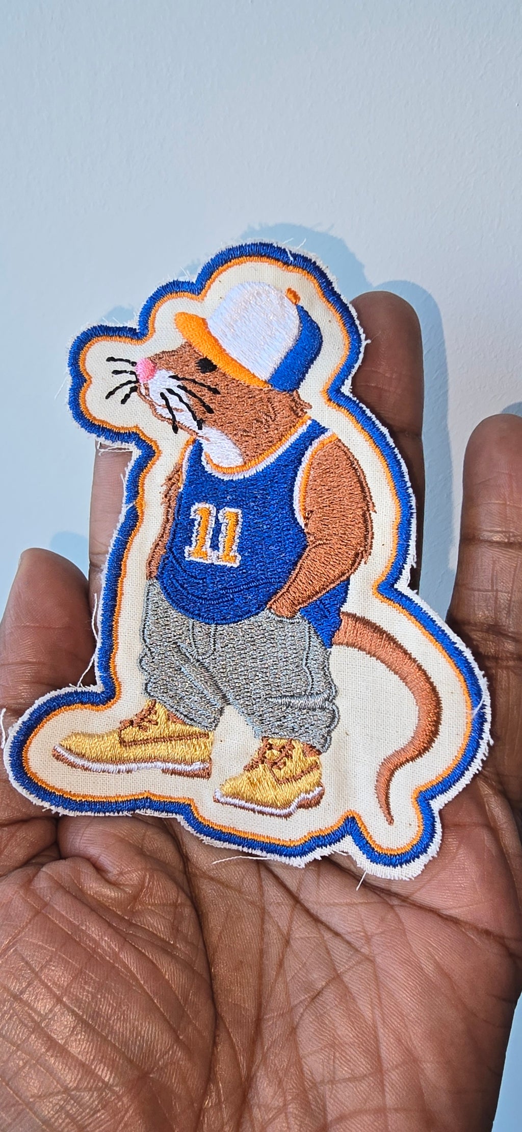 So NY rat embroidered patch. The real unofficial mascot of NYC.