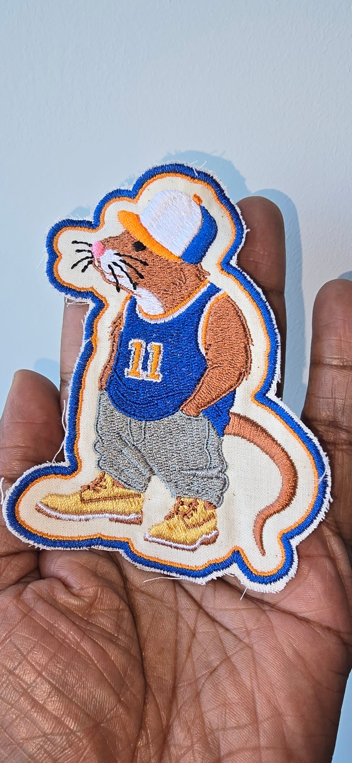 So NY rat embroidered patch. The real unofficial mascot of NYC.