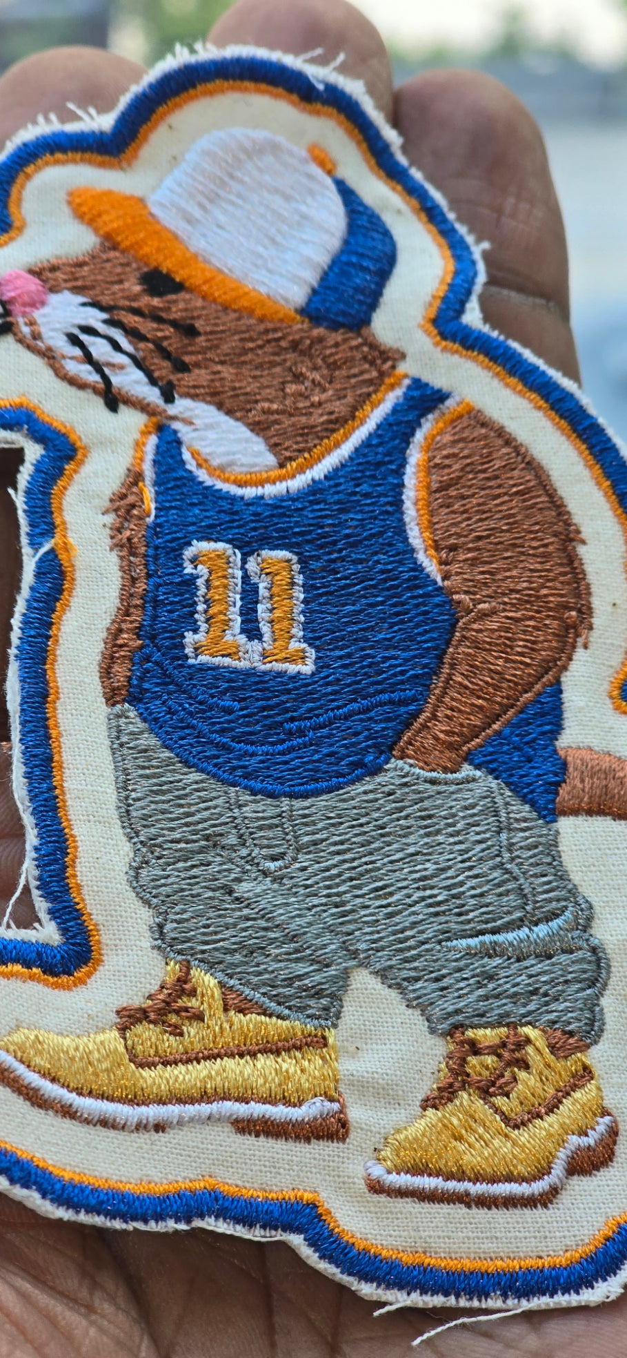So NY rat embroidered patch. The real unofficial mascot of NYC.