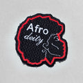 Afro-deity embroidered patch