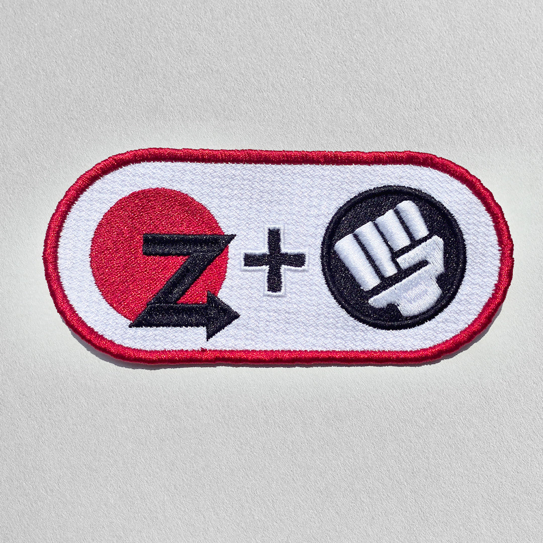 Retro Arcade Dragon Punch embroidered iron-on/sew on patch
