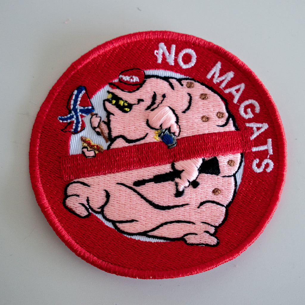 NO MAGATS anti MAGA Embroidered Patch